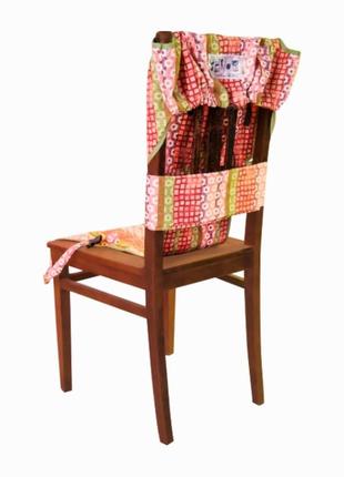 Мобильный тканевый стульчик накидка переносная дорожная для фиксации малыша при...