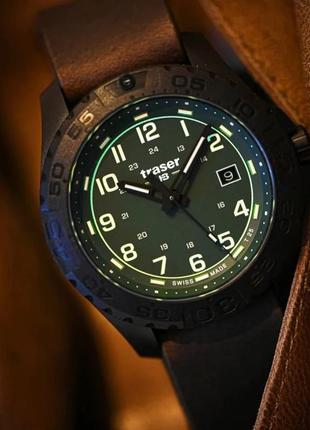 Швейцарський чоловічий годинник traser p96 outdoor pioneer evolution ls green 1090382 фото