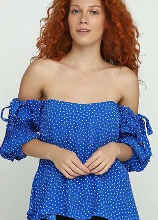 Блуза в горошек