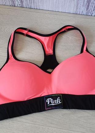 Victoria secret pink  спортивный бра ultimate push up sport bra.