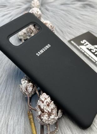 Чохол silicone case для samsung s10 (g973) мікрофіброю протиударний силіконовий люкс якість soft touch