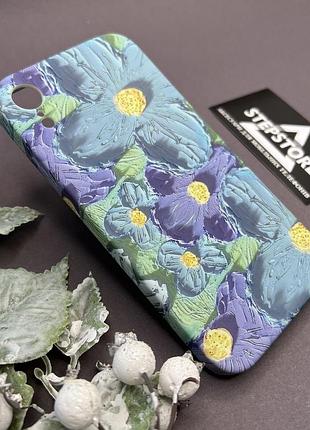 Чохол для iphone xr з квітковим принтом квадратний протиударний із захистом на камеру приємний на дотик