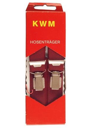 Подтяжки мужские бордовые kwm германия 110 на 2,5 см лучшая цена2 фото