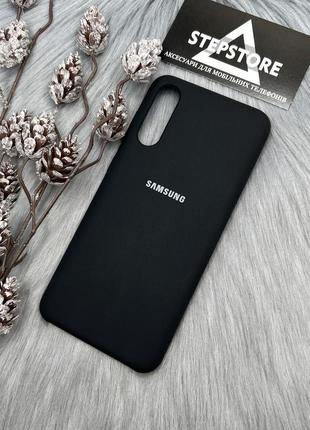 Чохол silicone case для samsung a70 (а705) з мікрофіброю протиударний силіконовий люкс soft touch