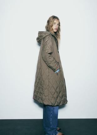 Zara женское пальто (оверсайз)3 фото