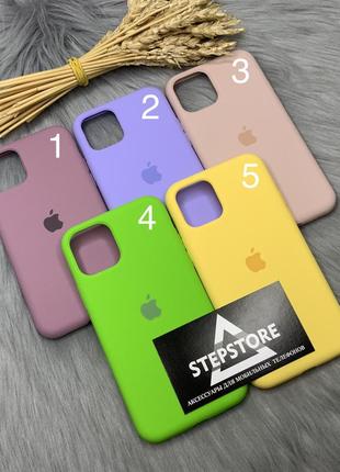 Чехол silicone case для iphone 11 pro с закрытым низом микрофиброй силиконовый противоударный2 фото