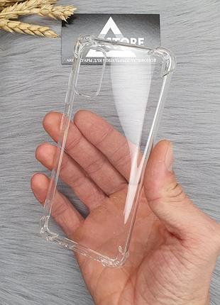 Чохол силіконовий прозорий протиударний для samsung a41 a415 2019 товстий з кутами бронований фул