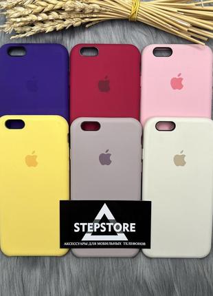 Чохол силіконовий silicone case для iphone 6 6 6s 4.7 з мікрофіброю протиударний3 фото