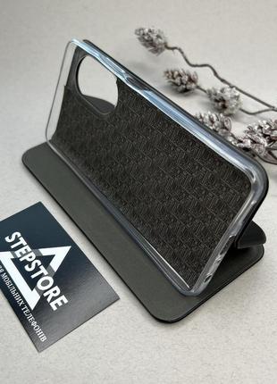 Чехол книжка 360 для oppo a58 кожаная с кармашком визитница с подставкой