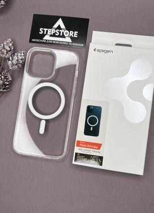 Чохол clear case з magsafe для iphone 14 pro max прозорий протиударний магнітний люкс якість пластиковий2 фото