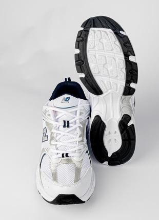Кросівки класичні "new balance" білого кольору як з 90-х, трендові білі кросівки нью беленс 40-43 р високі унісекс3 фото