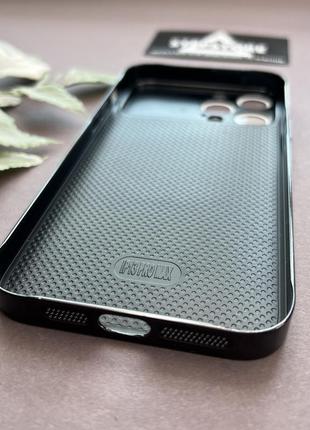 Чохол для iphone 13 pro max glass nano case з magsafe скляний матовий закритий камера з лінзами5 фото