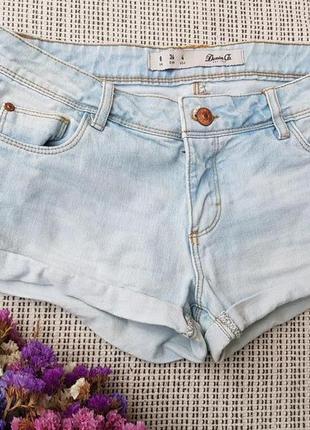 Шортики джинсовые короткие голубые denim co1 фото