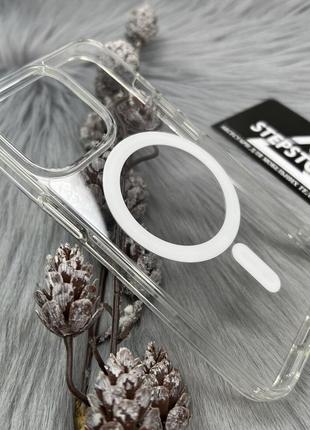 Чохол clear case з magsafe для iphone 13 pro прозорий протиударний магнітний люкс якість пластиковий