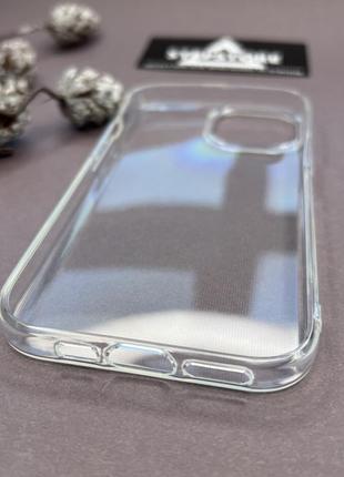 Чохол прозорий для iphone 15 силіконовий clear transparent тонкий глянсовий3 фото