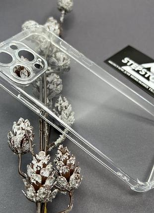 Чехол прозрачный противоударный full camera для iphone 13 pro max 6.7 с защитой камеры с углами толстый