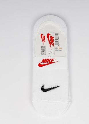 Следы (подследники) белые мужские nike. низкие, короткие, с эмблемой. one size носки