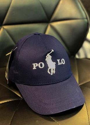 Стильная мужская синяя кепка polo | молодежная летняя бейсболка | модный мужской головной убор