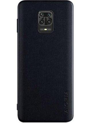 Чохол aioria textile для xiaomi redmi note 9s / note 9 pro / note 9 pro max black (код товару:15375)