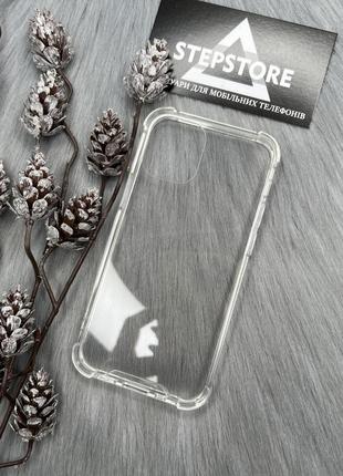Чехол прозрачный для iphone 12 mini противоударный пластиковый с уголками не желтеет3 фото