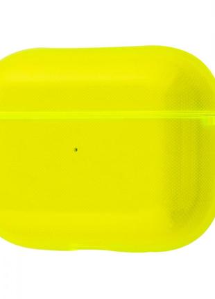 Чехол для apple airpods pro силиконовый ярко-желтый1 фото
