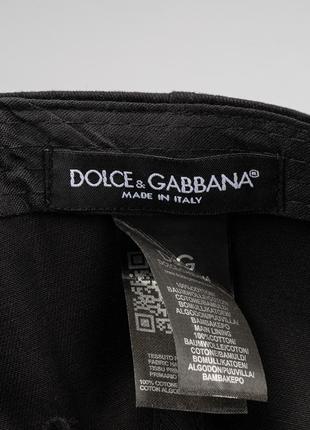 Кепка "dolce &gabana" чоловіча широка чорна. металева чорна емблема dg в центрі. бренд6 фото