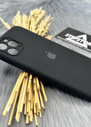 Чохол silicone case для iphone 11 pro max із закрита камера закритим низом протиударний full camera
