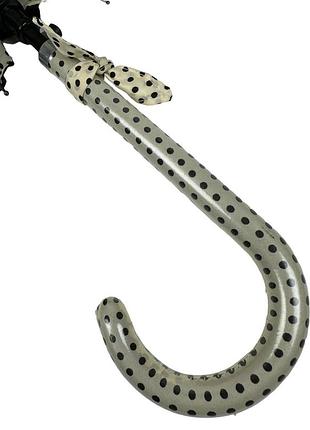 Зонт-трость с рюшами в горошек, полуавтомат на 8 спиц от swifts, беж sw03180-5