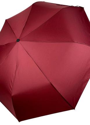 Женский однотонный механический зонт на 8 спиц от thebest, бордовый, 0612-1