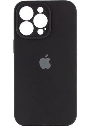Silicone case full camera для iphone 14 pro max black (код товару:23900)