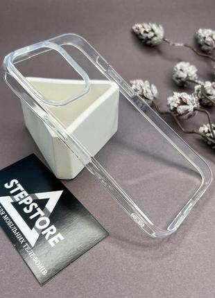 Чохол прозорий для iphone 15 pro силіконовий clear transparent тонкий глянсовий