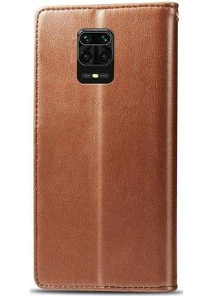 Чохол-книжка getman galant xiaomi redmi note 9s brown (код товару:11359)2 фото