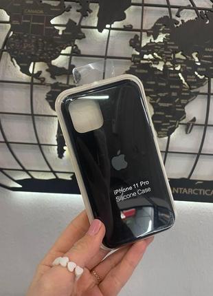 Чехол silicone case с микрофиброй для iphone 11 pro, качественный чехол для айфон 11 про (цвет красный)