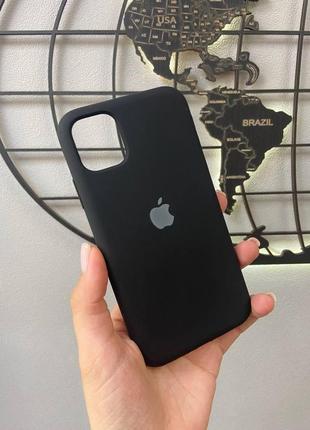 Чехол silicone case с микрофиброй для iphone 11 pro, качественный чехол для айфон 11 про (цвет красный)4 фото