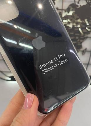 Чехол silicone case с микрофиброй для iphone 11 pro, качественный чехол для айфон 11 про (цвет красный)3 фото