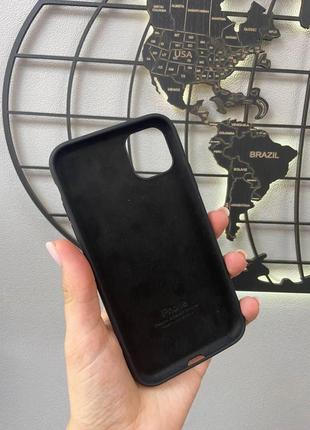 Чехол silicone case с микрофиброй для iphone 11 pro, качественный чехол для айфон 11 про (цвет красный)6 фото