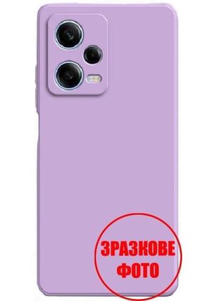 Чохол liquid silicone для xiaomi redmi 12c/11a/poco c55 glass purple (код товару:28396)