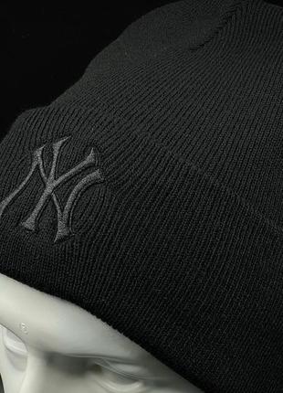 Оригинальная зимняя черная шапка 47 brand new york yankees b-hymkr17ace-bkg5 фото