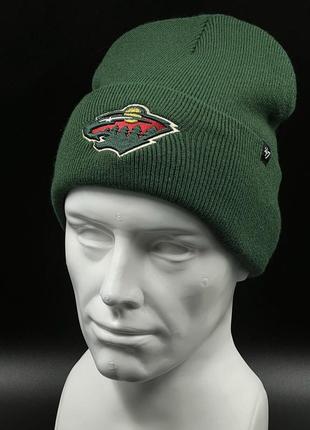 Оригинальная зимняя зеленая шапка 47 brandnhl minnesota wild haymaker