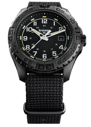 Швейцарський чоловічий годинник traser p96 outdoor pioneer evolution ts black 108673