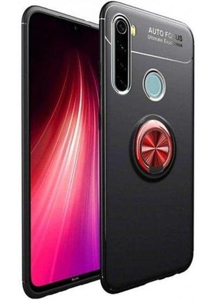 Чохол deen color ring xiaomi redmi note 8 black/red (код товару:14964)