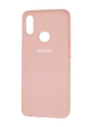 Silicone case samsung a10s pink (код товара:15704)