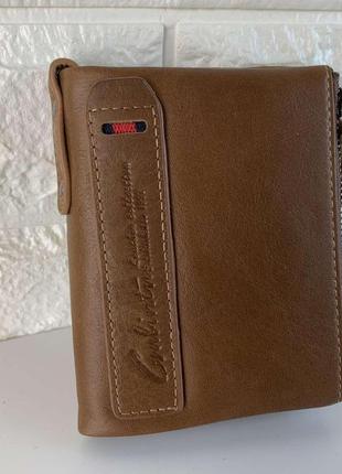 Мужской кожаный кошелек gubintu натуральная кожа мини клатч портмоне1 фото