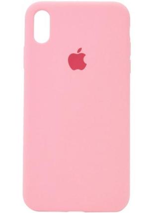 Silicone case для iphone x/xs light pink (код товару:27964)