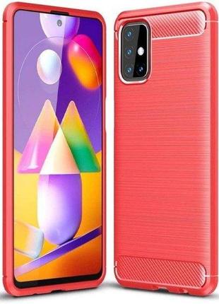 Чехол силиконовый samsung m51 red (код товару:14185)