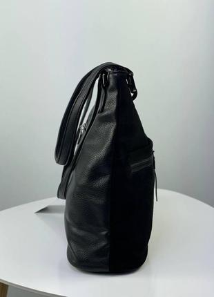 Сумка женская большая шоппер, деловая сумочка из натуральной замши итальянского бренда gilda.6 фото