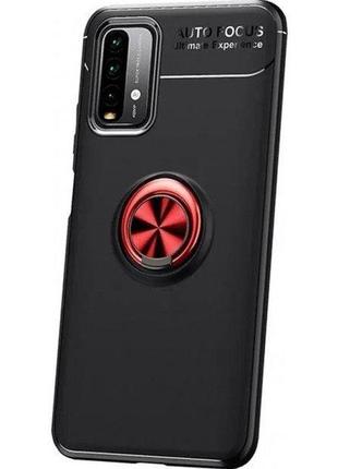 Чохол deen color ring для xiaomi redmi 9t black/red (код товару:17946)