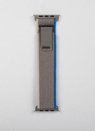 Ремінець для apple watch (trail loop blue / gray). розмір: 38-41. базовий, всесезон!