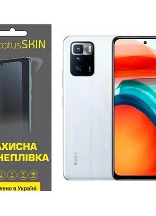 Поліуретанова плівка statusskin lite на екран xiaomi redmi note 10 pro 5g/poco x3 gt глянцева (код