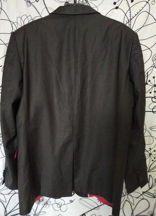 Стильний деловой пиджак блейзер 87%шерсть, оригинал5 фото